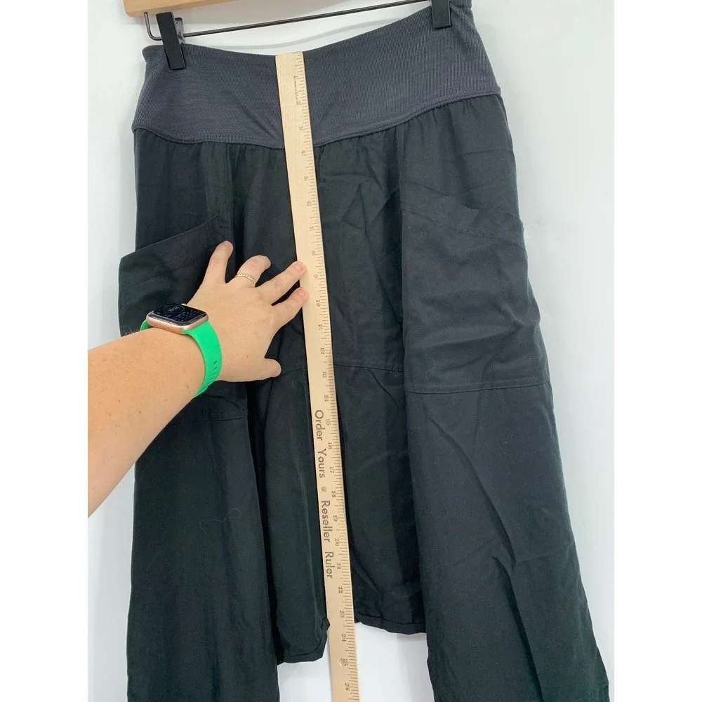 Free People Movement Pants XS Black Gray Harem Jogger FP Boho Baggy Pockets